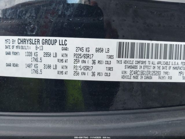 2014 CHRYSLER TOWN & COUNTRY 2C4RC1BG1ER125293 Photo 8