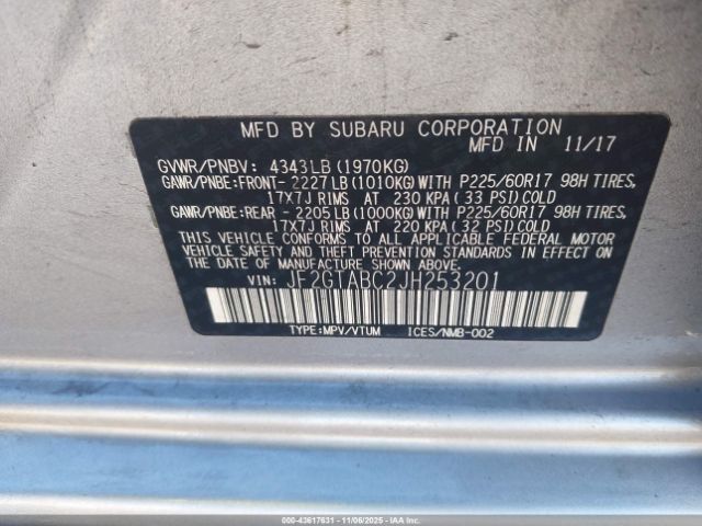 2018 SUBARU CROSSTREK JF2GTABC2JH253201 Photo 8