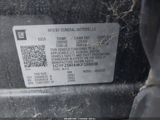 2019 CADILLAC XT4 1GYFZBR44KF188808 Photo 8