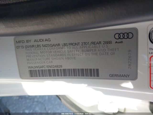 2014 AUDI A7 WAUWGAFC1EN024828 Photo 8