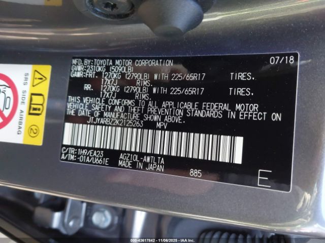 2019 LEXUS NX 300 JTJYARBZ2K2125263 Photo 8