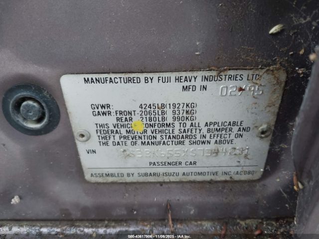 1995 SUBARU LEGACY 4S3BK655XS7344231 Photo 8