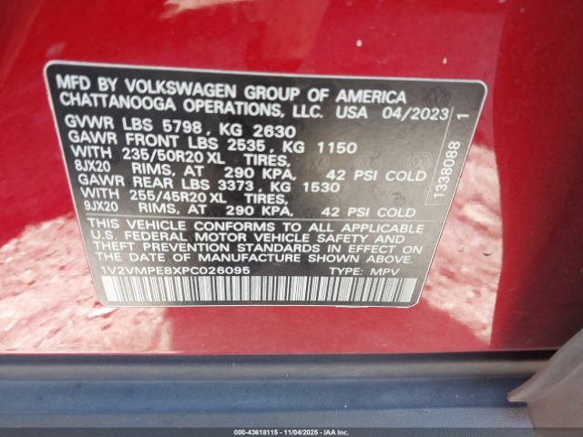 2023 VOLKSWAGEN ID.4 1V2VMPE8XPC026095 Photo 8
