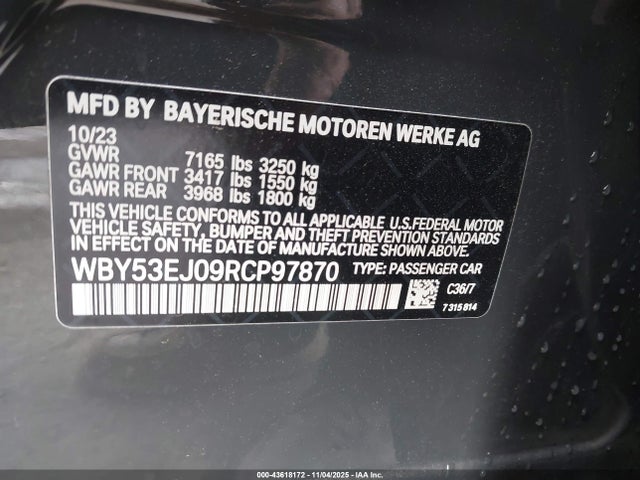 2024 BMW I7 WBY53EJ09RCP97870 Photo 8