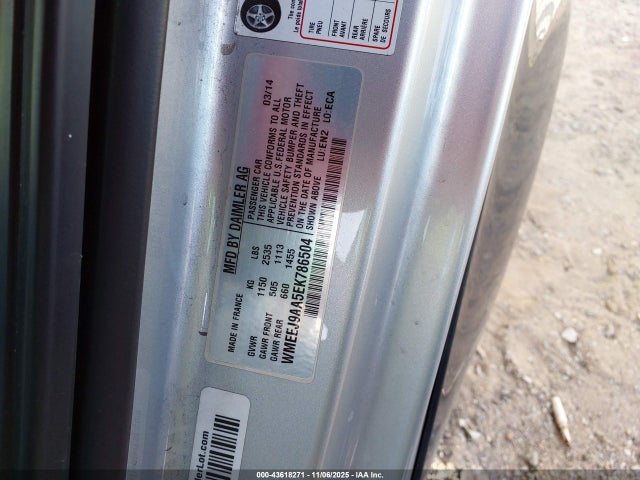 WMEEJ9AA5EK786504 Smart Fortwo Electric Drive Passion
