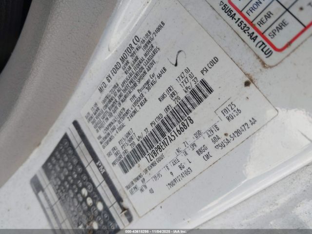 2010 FORD MUSTANG 1ZVBP8EN7A5166878 Photo 8