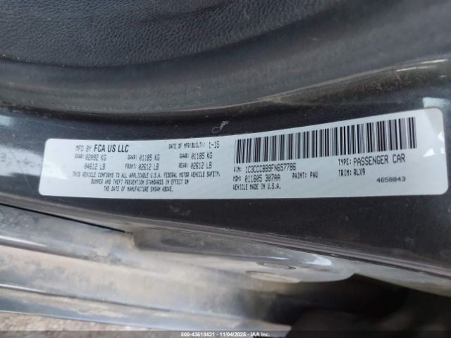 2015 CHRYSLER 200 1C3CCCBB9FN657786 Photo 8