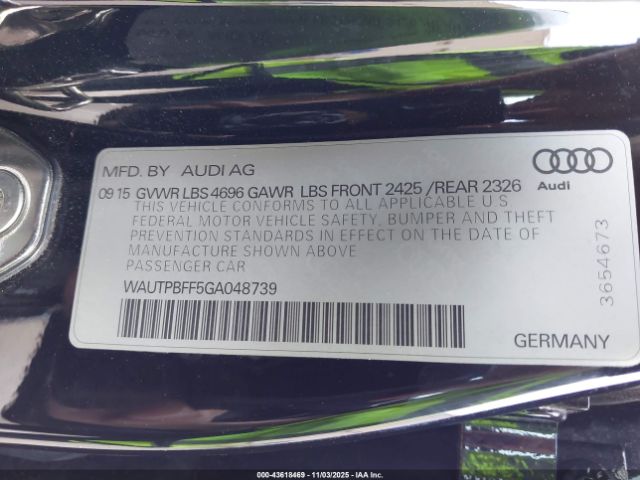 2016 AUDI A3 E-TRON WAUTPBFF5GA048739 Photo 8