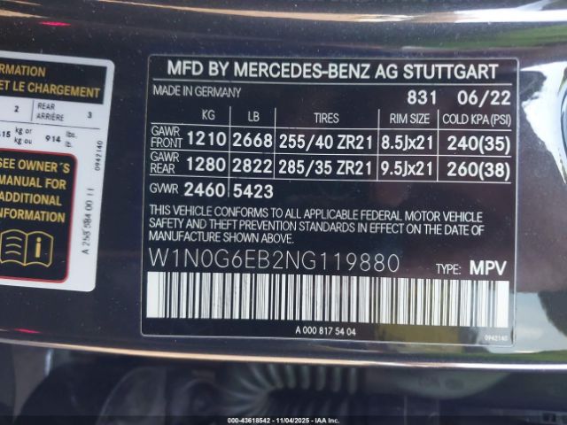 2022 MERCEDES-BENZ AMG GLC 43 W1N0G6EB2NG119880 Photo 8