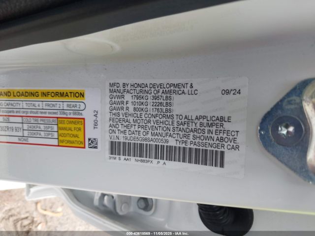 2025 ACURA INTEGRA 19UDE5G98SA000539 Photo 8