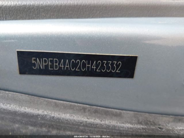 2012 HYUNDAI SONATA 5NPEB4AC2CH423332 Photo 8