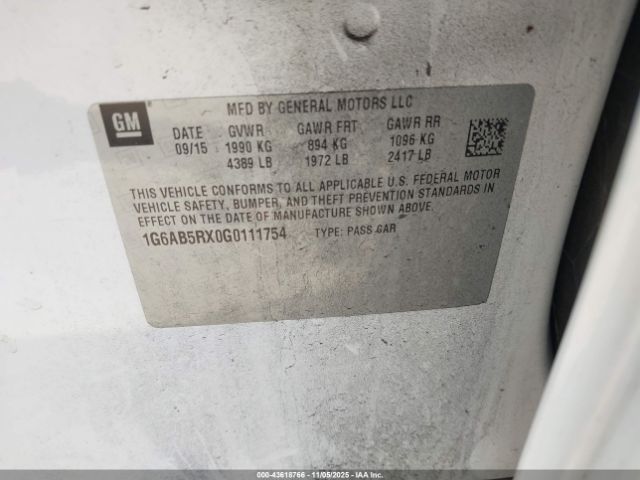 2016 CADILLAC ATS 1G6AB5RX0G0111754 Photo 8