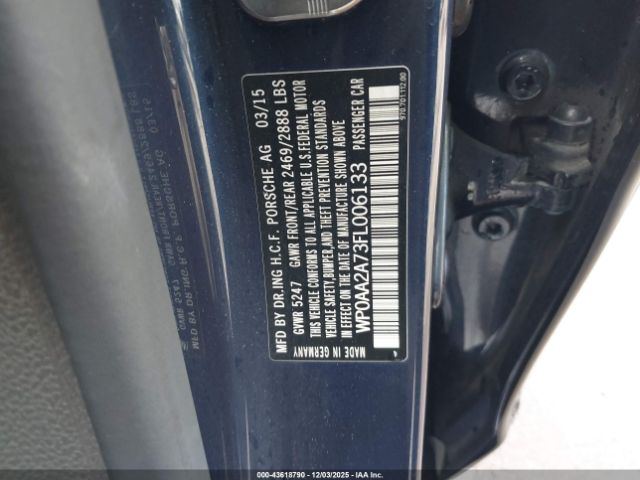 2015 PORSCHE PANAMERA WP0AA2A73FL006133 Photo 8