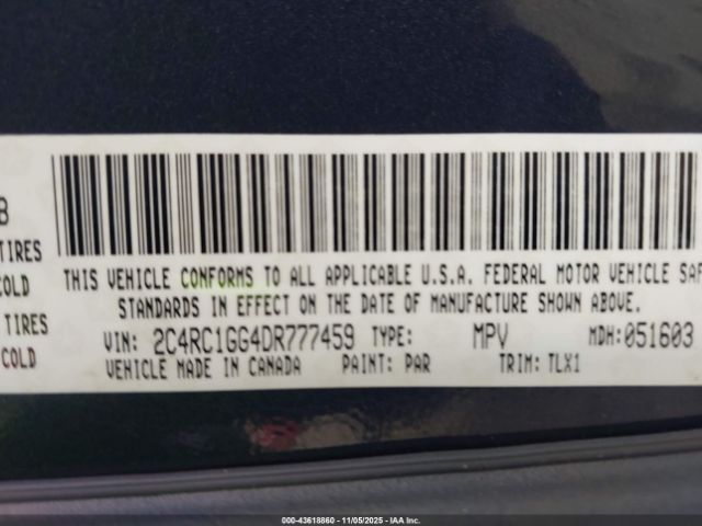 2013 CHRYSLER TOWN & COUNTRY 2C4RC1GG4DR777459 Photo 8