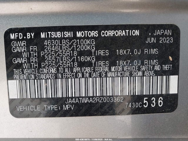 2024 MITSUBISHI ECLIPSE CROSS JA4ATWAA2RZ003362 Photo 8