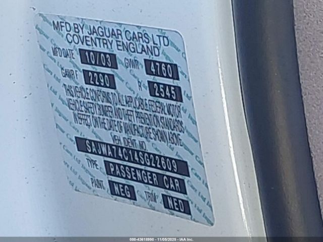 2004 JAGUAR XJ SAJWA74C14SG22609 Photo 8