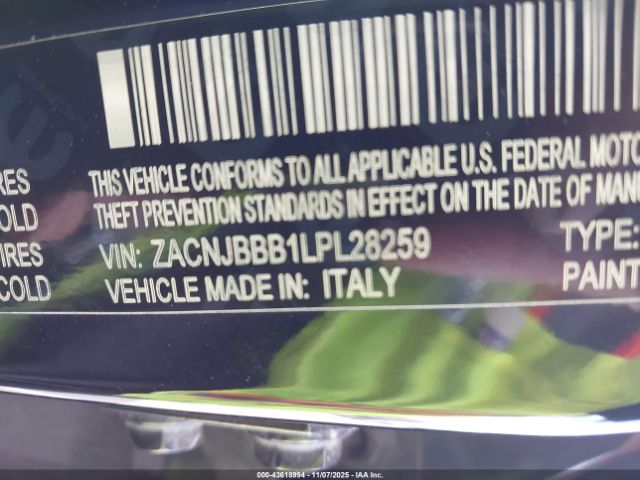 2020 JEEP RENEGADE ZACNJBBB1LPL28259 Photo 8