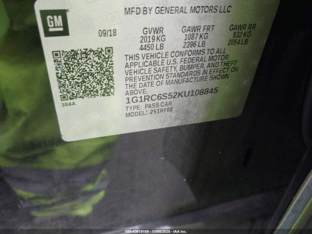 2019 CHEVROLET VOLT 1G1RC6S52KU108845 Photo 8