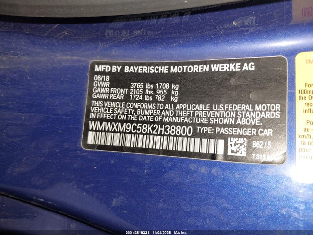 2019 MINI HARDTOP WMWXM9C58K2H38800 Photo 8