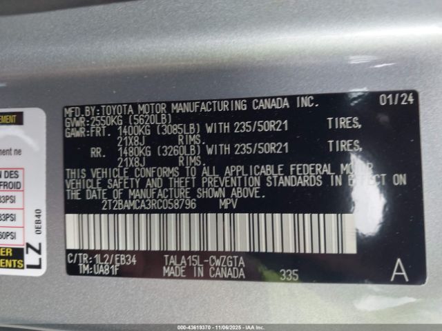 2024 LEXUS RX 350 2T2BAMCA3RC058796 Photo 8