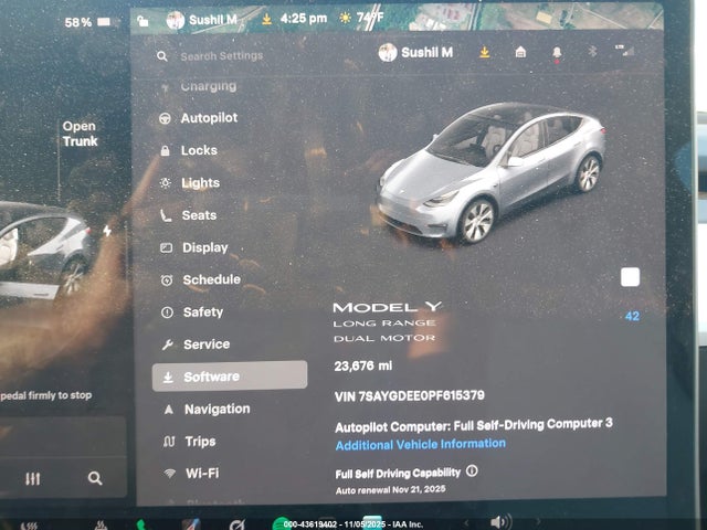 2023 TESLA MODEL Y 7SAYGDEE0PF615379 Photo 8