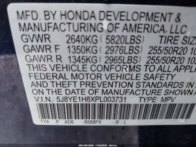 2023 ACURA MDX 5J8YE1H8XPL003731 Photo 8