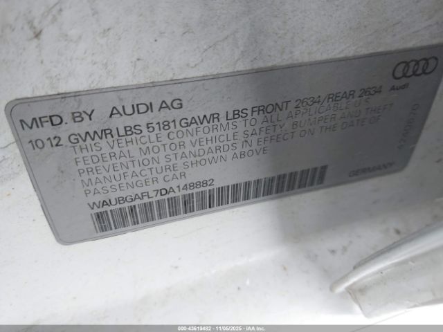 2013 AUDI S4 WAUBGAFL7DA148882 Photo 8