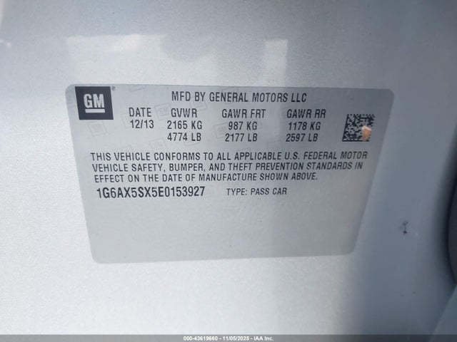 2014 CADILLAC CTS 1G6AX5SX5E0153927 Photo 8