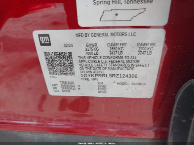 2024 CADILLAC LYRIQ 1GYKPRRL5RZ124306 Photo 8