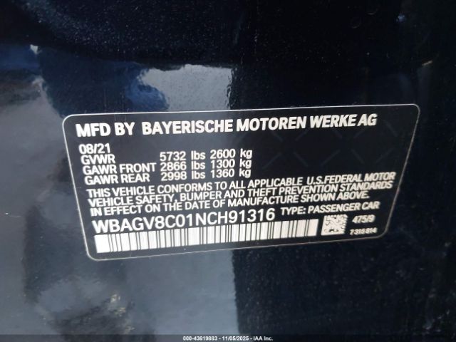 2022 BMW M850I GTAN COUPE WBAGV8C01NCH91316 Photo 8
