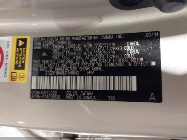 2014 LEXUS RX 350 2T2ZK1BA0EC148042 Photo 8