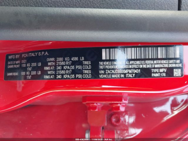 2021 JEEP RENEGADE ZACNJDBBXMPM70431 Photo 8