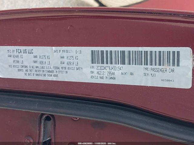 2018 DODGE CHARGER 2C3CDXCT9JH331547 Photo 8