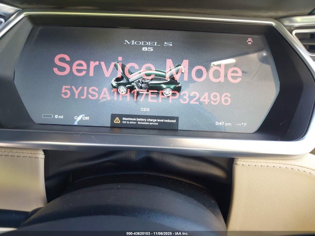 2014 TESLA MODEL S 5YJSA1H17EFP32496 Photo 6