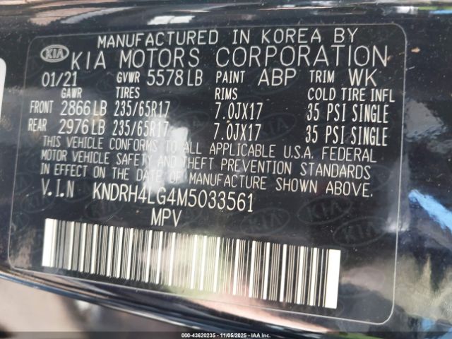 2021 KIA SORENTO HYBRID KNDRH4LG4M5033561 Photo 8