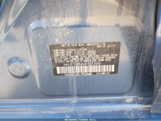 2015 SUBARU IMPREZA JF1GPAA64F8247640 Photo 8