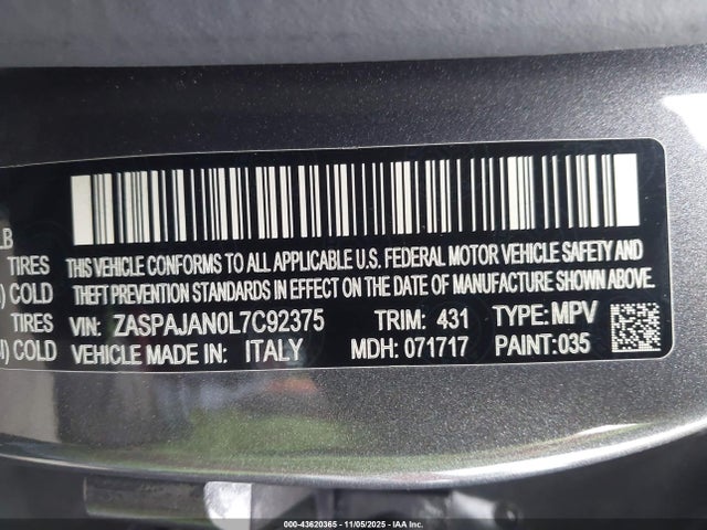 ZASPAJAN0L7C92375 Alfa Romeo Stelvio Rwd