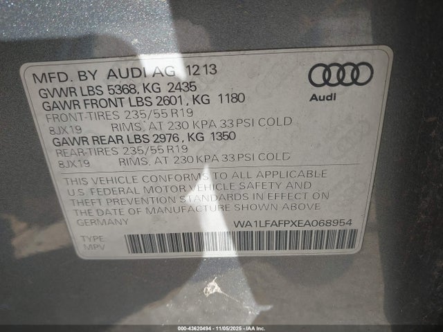 2014 AUDI Q5 WA1LFAFPXEA068954 Photo 8
