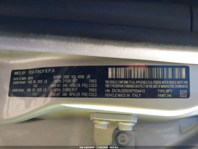 2019 JEEP RENEGADE ZACNJBBB0KPK64410 Photo 8