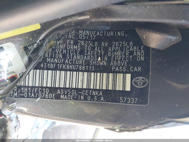 4T1BF1FK8HU788113 Toyota CAMRY LE