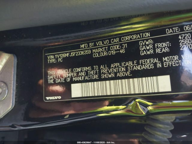 2015 VOLVO S60 YV126MFJ5F2336359 Photo 8