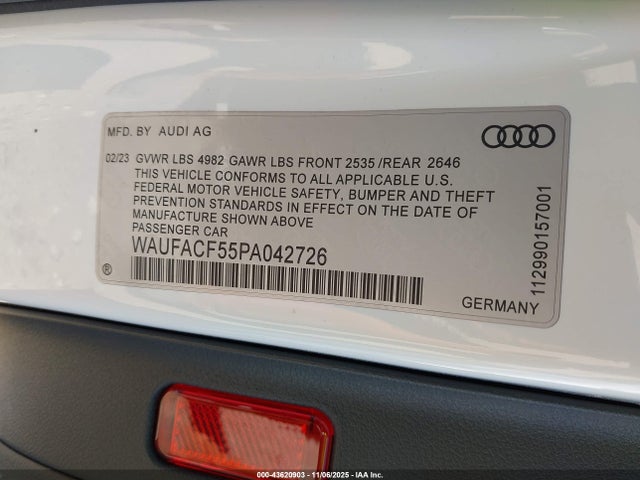 2023 AUDI A5 SPORTBACK WAUFACF55PA042726 Photo 8