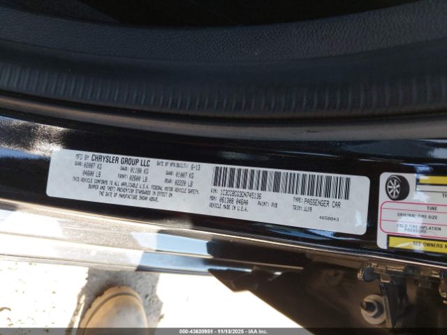 2013 CHRYSLER 200 1C3CCBCG3DN745136 Photo 8
