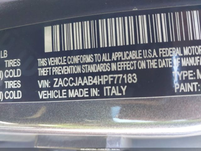 2017 JEEP RENEGADE ZACCJAAB4HPF77183 Photo 8