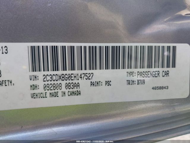 2014 DODGE CHARGER 2C3CDXBG0EH147527 Photo 8