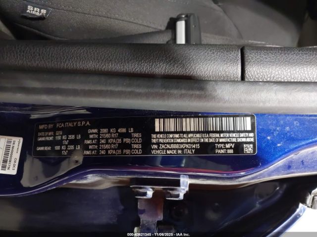 2019 JEEP RENEGADE ZACNJBBB3KPK01415 Photo 8