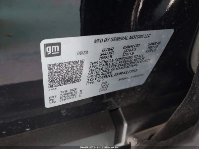 2023 CADILLAC ESCALADE 1GYS4BKL2PR417703 Photo 8