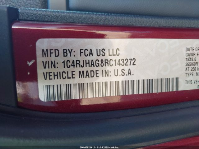 2024 JEEP GRAND CHEROKEE 1C4RJHAG8RC143272 Photo 8