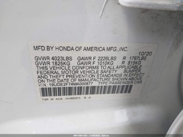 2021 ACURA ILX 19UDE2F74MA000877 Photo 8