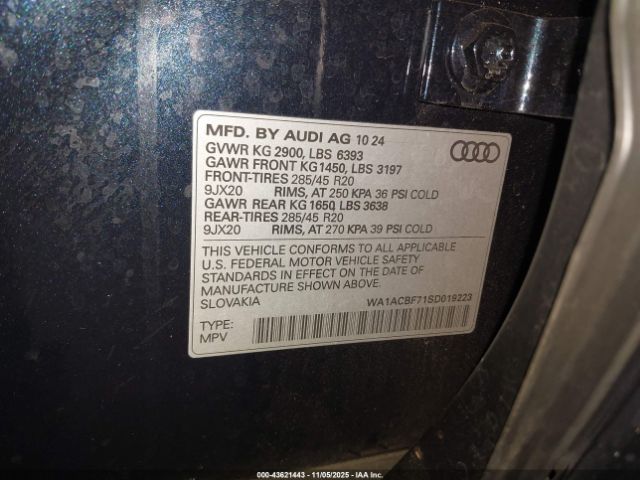 2025 AUDI Q7 WA1ACBF71SD019223 Photo 8